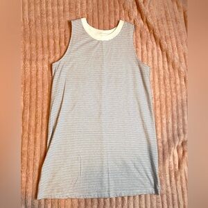 White And Black Striped Dress